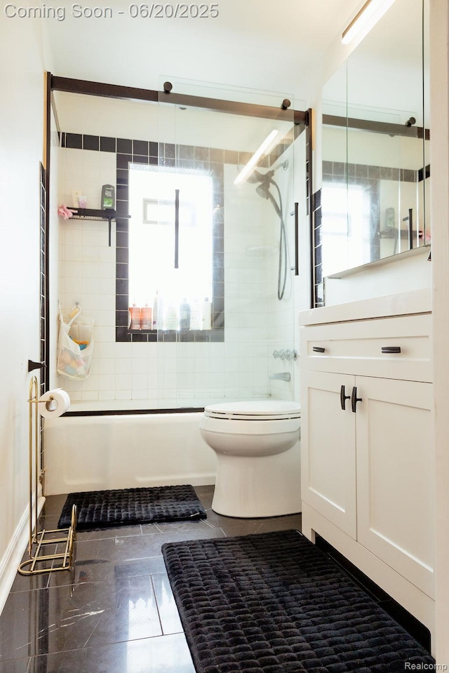 632 S Edison Ave, Royal Oak, MI 48067 - full bathroom featuring vanity and combined bath / shower with glass door