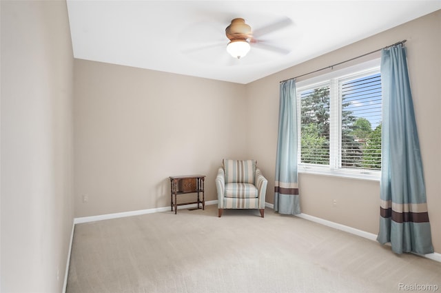 2942 Bywater Dr, Troy, MI 48085 - sitting room with carpet flooring and ceiling fan