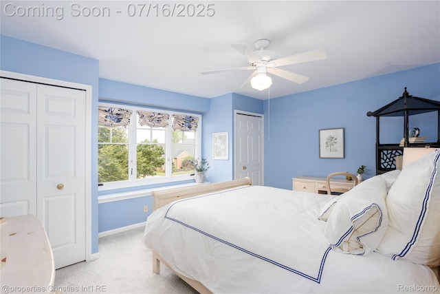 22080 Chase Dr, Novi, MI 48375 - bedroom with carpet and ceiling fan