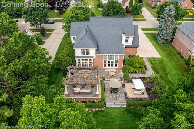 22080 Chase Dr, Novi, MI 48375 - view from above of property