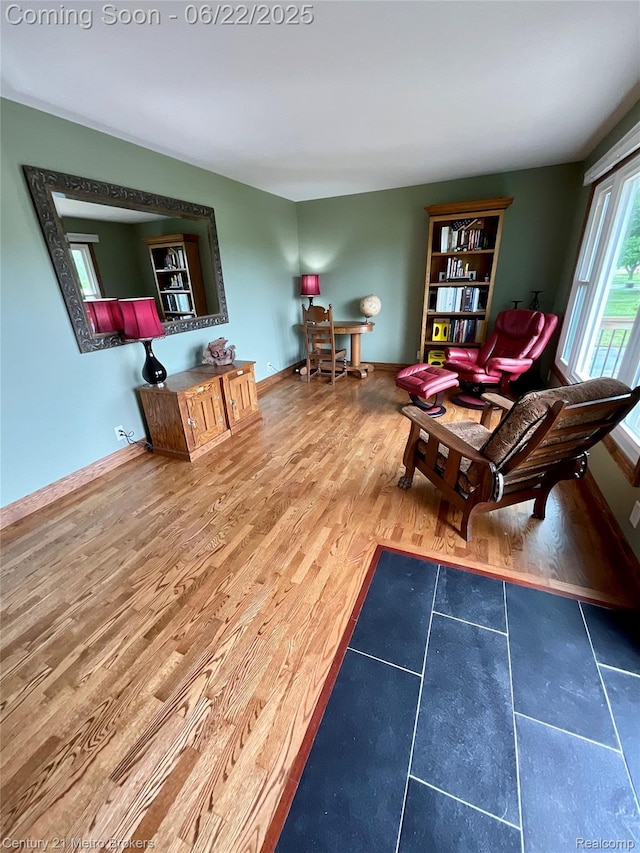 7094 Reid Rd, Swartz Creek, MI 48473 - living room featuring wood finished floors
