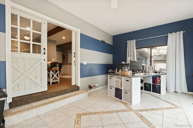 605 Shawnesee, Flushing, MI 48433 - home office featuring inlaid floor details and baseboards