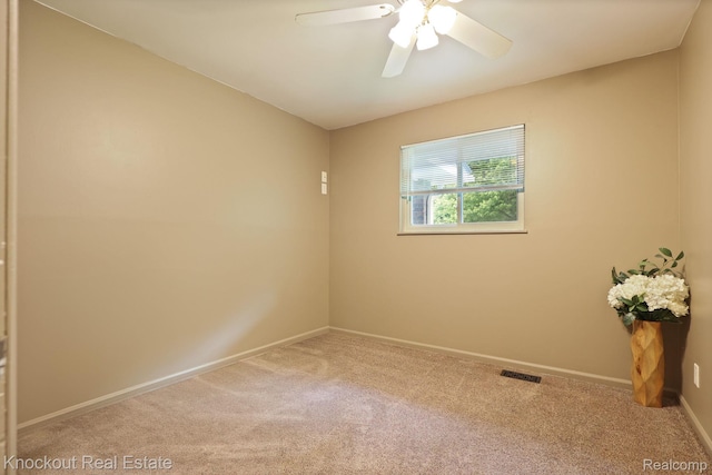 605 Shawnesee, Flushing, MI 48433 - carpeted spare room featuring baseboards and a ceiling fan