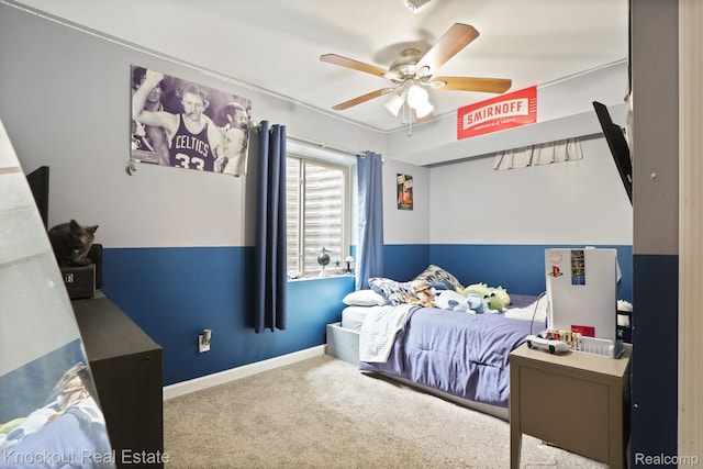 605 Shawnesee, Flushing, MI 48433 - bedroom featuring carpet floors and ceiling fan