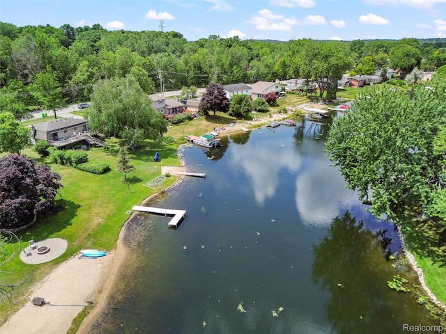 969 Bogie Lake Rd, White Lake, MI 48383 - bird's eye view of a large body of water and a forest