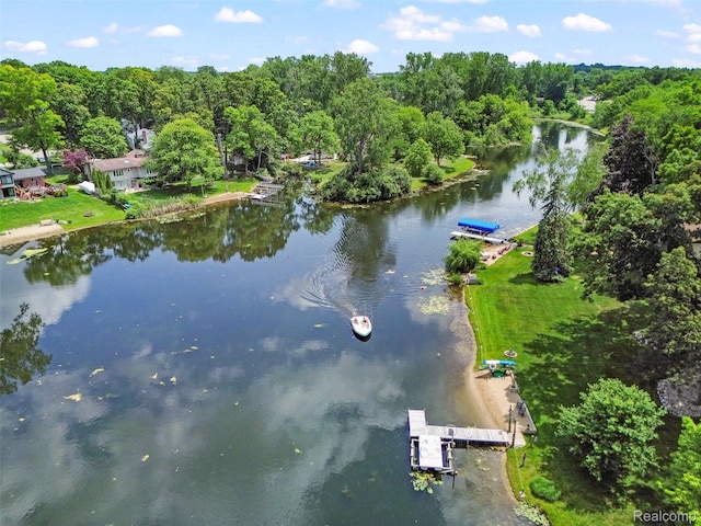 969 Bogie Lake Rd, White Lake, MI 48383 - aerial view of property's location with a large body of water