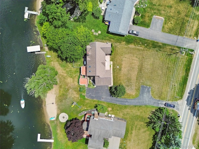 969 Bogie Lake Rd, White Lake, MI 48383 - bird's eye view of a nearby body of water