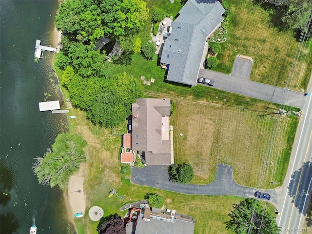 969 Bogie Lake Rd, White Lake, MI 48383 - aerial view of property's location featuring a nearby body of water