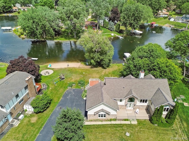 969 Bogie Lake Rd, White Lake, MI 48383 - view from above of property featuring a large body of water