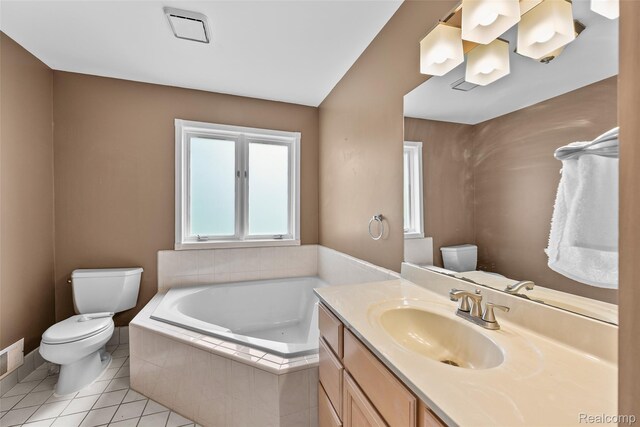 969 Bogie Lake Rd, White Lake, MI 48383 - full bath featuring a bath, vanity, and tile patterned floors