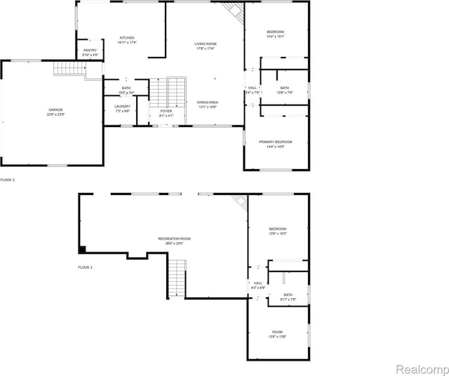 969 Bogie Lake Rd, White Lake, MI 48383 - view of room layout