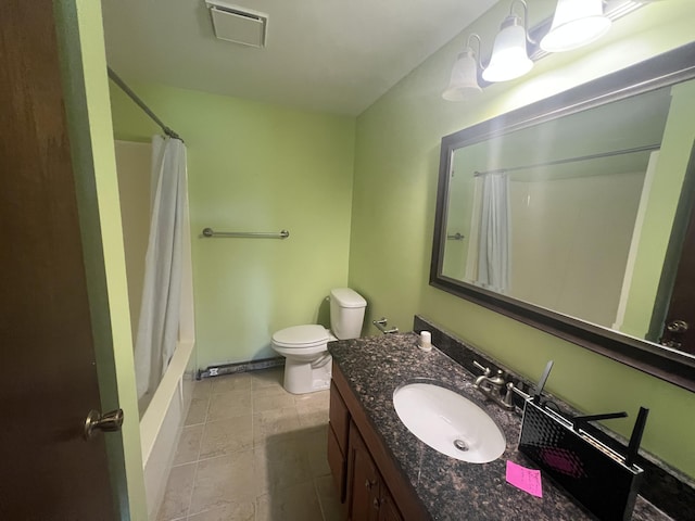 7567 S Bignham Ave, Newaygo, MI 49337 - bathroom featuring vanity and shower / tub combo with curtain
