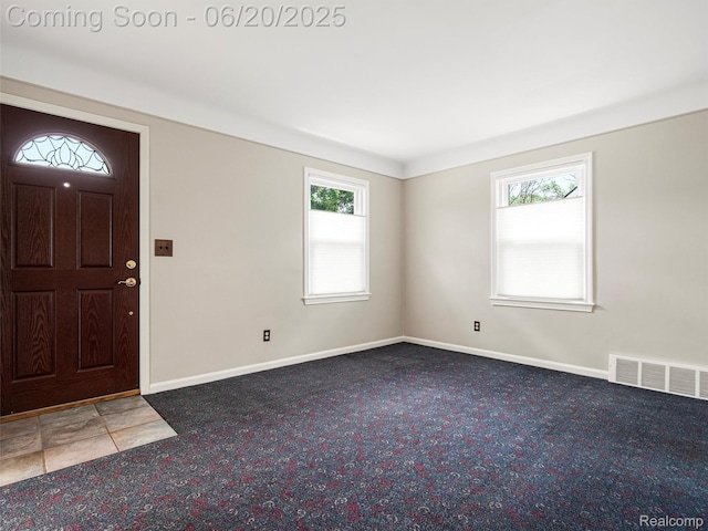 3299 Goodrich St, Ferndale, MI 48220 - entrance foyer with carpet floors and baseboards