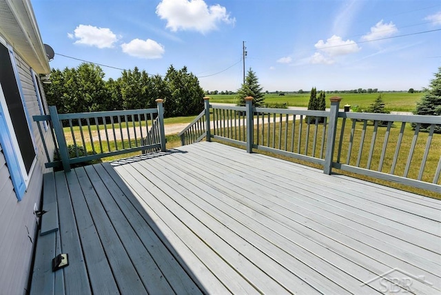 3227 S 11 Mile Rd, Auburn, MI 48611 - wooden terrace with a yard