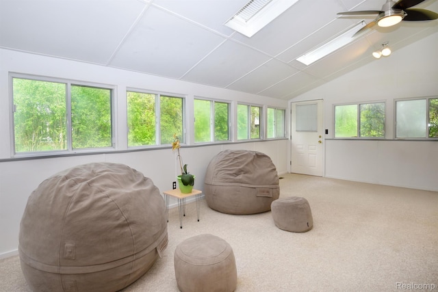5100 Kings Gate Way, Bloomfield Hills, MI 48302 - sitting room featuring vaulted ceiling and ceiling fan