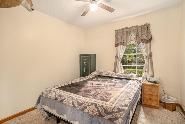 50 S Bock Rd, Muskegon, MI 49442 - bedroom with carpet floors and a ceiling fan