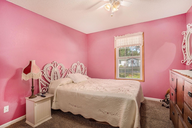 50 S Bock Rd, Muskegon, MI 49442 - carpeted bedroom with baseboards and a ceiling fan