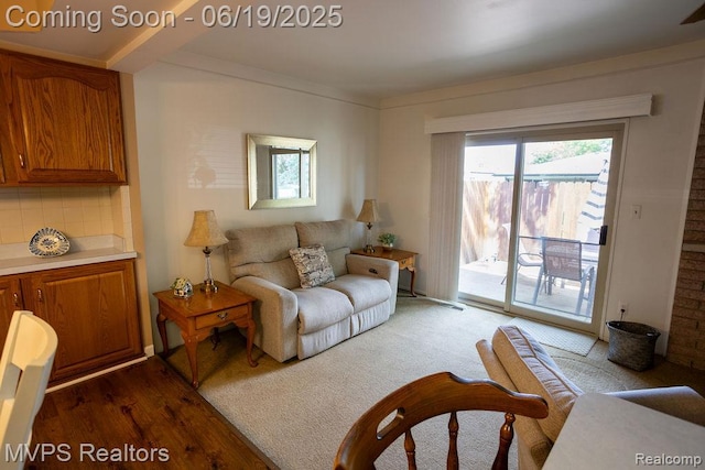36816 Pepper Ct, Sterling Heights, MI 48312 - living room with dark wood-style floors
