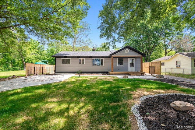 3166 Highland Blvd, Highland, MI 48356 - ranch-style home featuring a chimney