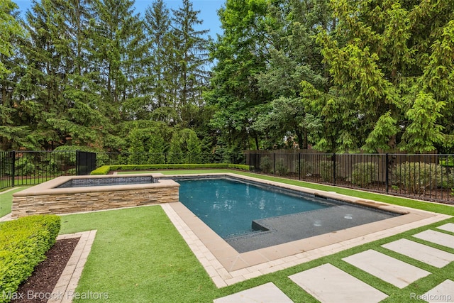 222 Arlington St, Birmingham, MI 48009 - view of swimming pool with a fenced backyard