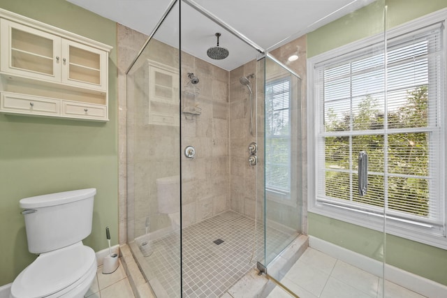 14715 Allman Rd, Concord, MI 49237 - full bathroom with tile patterned floors and a shower stall