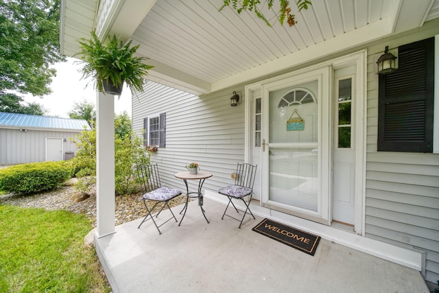 14715 Allman Rd, Concord, MI 49237 - property entrance featuring covered porch