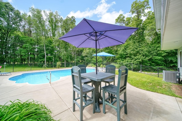 14715 Allman Rd, Concord, MI 49237 - view of pool featuring a patio area, a fenced backyard, and view of scattered trees