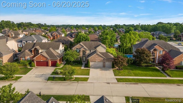18852 Newbridge Dr, Macomb, MI 48044 - aerial perspective of suburban area