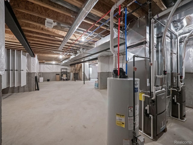 24654 Floret, Macomb, MI 48042 - unfinished below grade area with gas water heater
