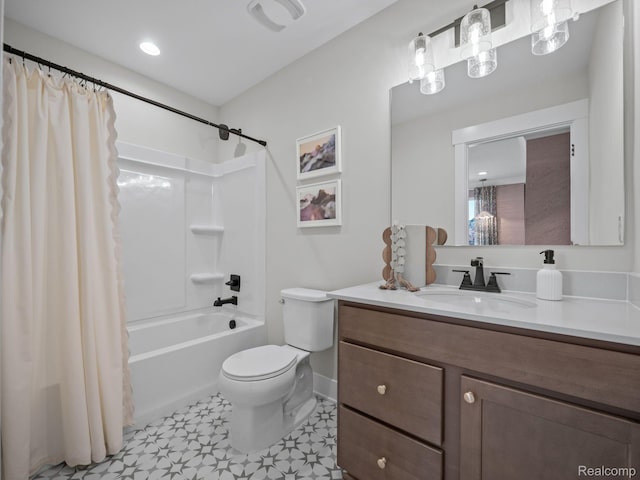 24654 Floret, Macomb, MI 48042 - full bath with vanity and shower / bath combination with curtain