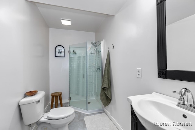 14734 Crescent Meadows Dr, Cedar Springs, MI 49319 - bathroom featuring vanity and a stall shower