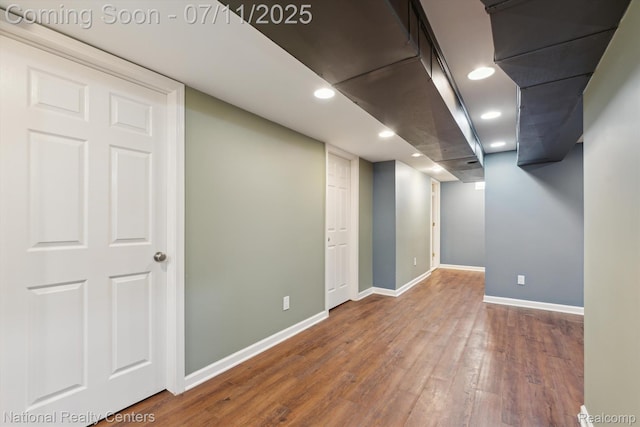 32203 Anita Dr, Westland, MI 48185 - finished below grade area featuring wood finished floors and recessed lighting