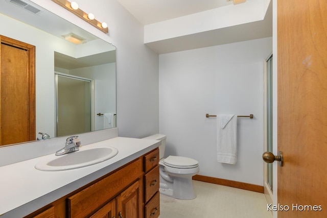 766 Clarewood Ct, Holland, MI 49423 - bathroom featuring vanity and an enclosed shower