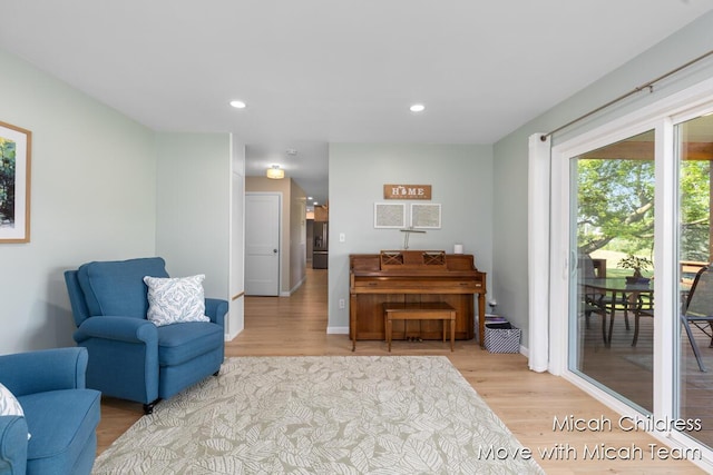 10829 26th Ave NW, Grand Rapids, MI 49534 - living area featuring light wood-type flooring and recessed lighting