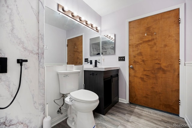 29680 Olympia Ct, Farmington Hills, MI 48336 - full bath featuring vanity, wood finished floors, and a marble finish shower