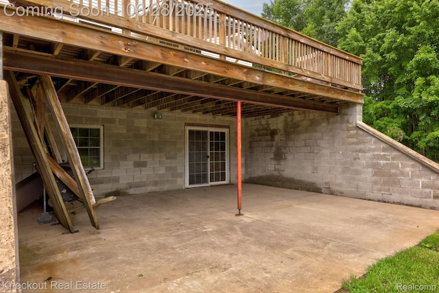 6275 Caine Rd, Vassar, MI 48768 - view of patio with a wooden deck