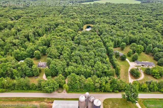 6275 Caine Rd, Vassar, MI 48768 - drone / aerial view of a heavily wooded area
