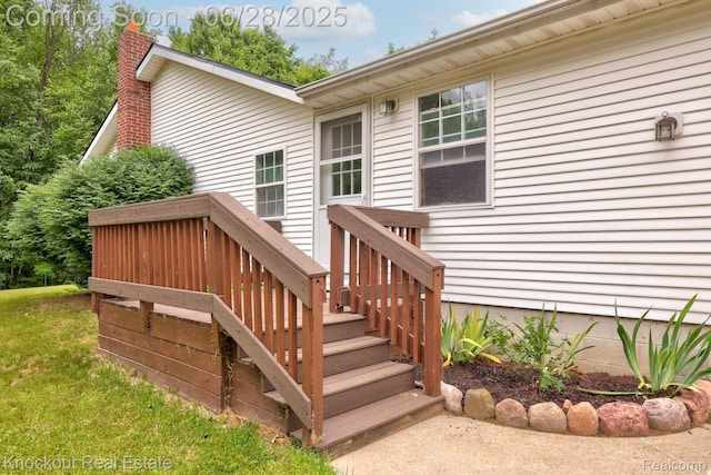 6275 Caine Rd, Vassar, MI 48768 - view of wooden terrace