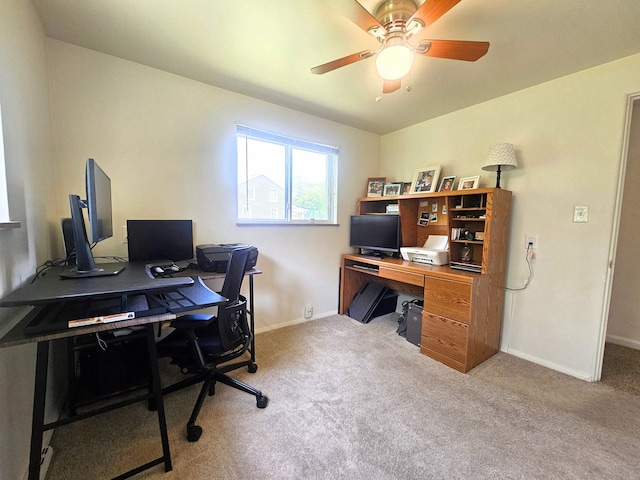 5365 Flushing Rd, Flushing, MI 48433 - office space with a ceiling fan and carpet floors