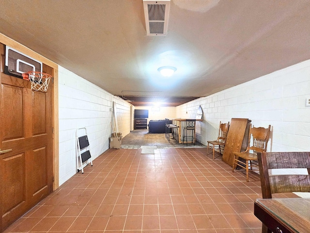 5365 Flushing Rd, Flushing, MI 48433 - finished basement featuring concrete block wall