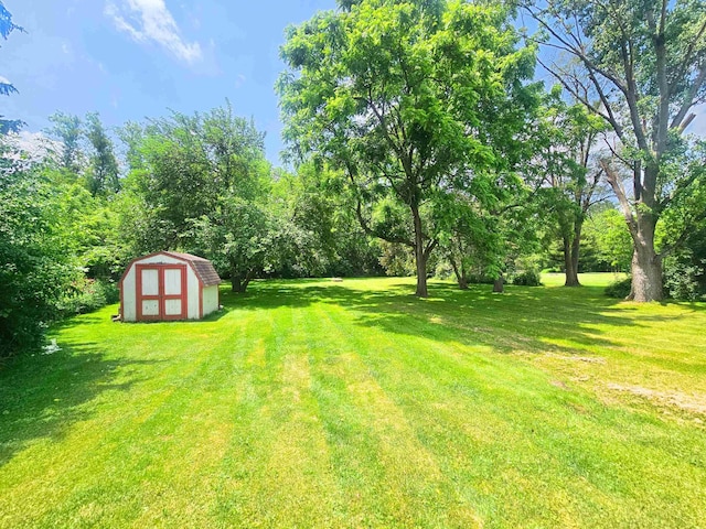 5365 Flushing Rd, Flushing, MI 48433 - view of grassy yard with a storage shed