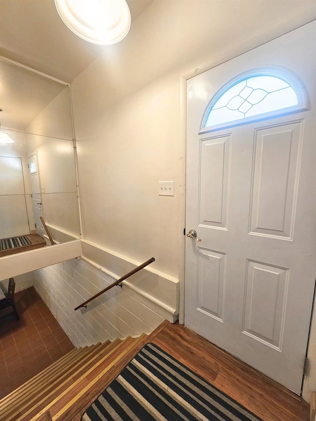 5365 Flushing Rd, Flushing, MI 48433 - stairway featuring wood finished floors