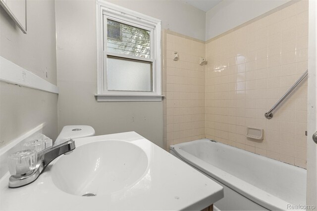 4933 Ziegler St, Dearborn Heights, MI 48125 - full bathroom with  shower combination and vanity