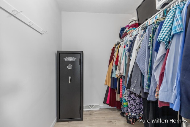 8651 22 Mile Rd NE, Sand Lake, MI 49343 - spacious closet featuring wood finished floors