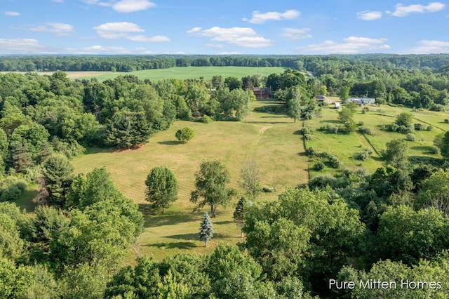 8651 22 Mile Rd NE, Sand Lake, MI 49343 - aerial view of property and surrounding area with rural landscape
