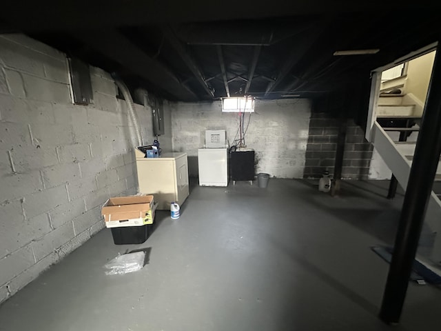 29635 Julius Blvd, Westland, MI 48186 - unfinished basement featuring washer and dryer