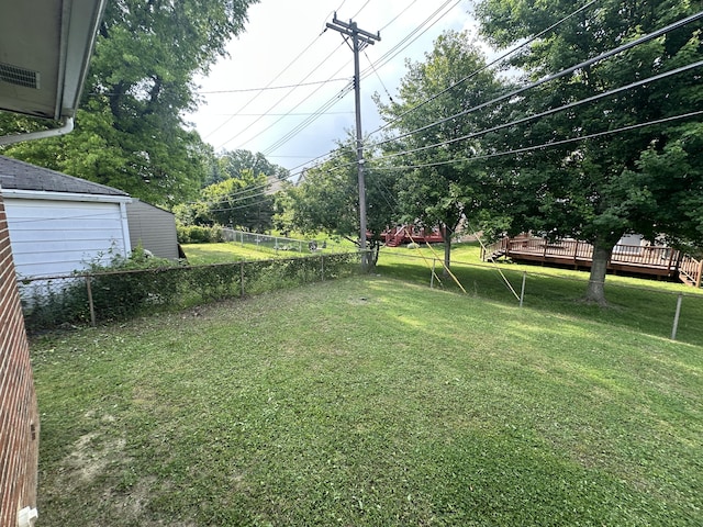 29635 Julius Blvd, Westland, MI 48186 - view of yard with a deck