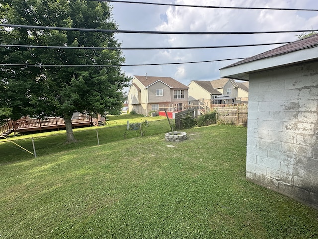 29635 Julius Blvd, Westland, MI 48186 - fenced yard featuring a wooden deck and a residential view