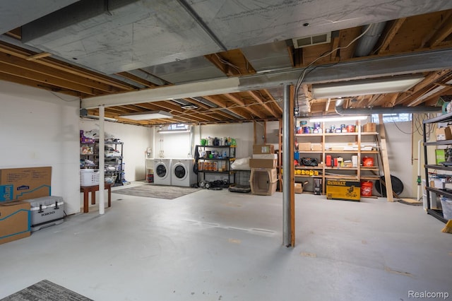 47470 Barbara Rd, Macomb, MI 48044 - below grade area featuring washer and dryer
