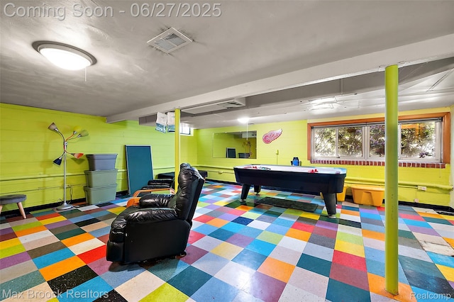 7189 Lindenmere Dr, Bloomfield Hills, MI 48301 - rec room featuring tile patterned floors and pool table